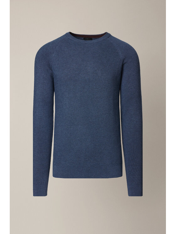 Lancerto Lancerto Sweter Baldir SW073225000061 Granatowy Regular Fit