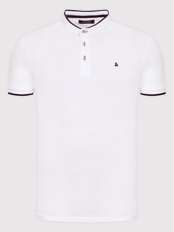 Jack&Jones Jack&Jones Tricou polo Paulos 12199711 Alb Regular Fit