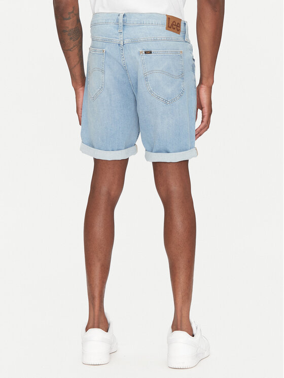Lee Lee Джинсові шорти Rider 112363926 Голубий Slim Fit
