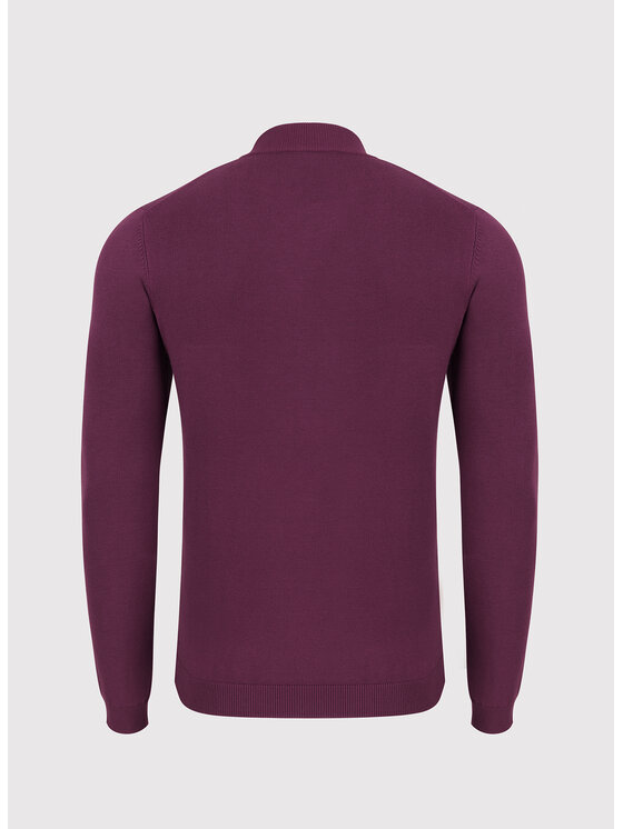 Pako Lorente Pako Lorente Sweter P26WN-2X-015 Bordowy Classic Fit