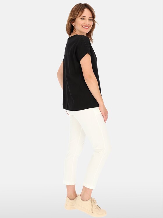 Perso Perso Tričko TCE241000F Čierna Regular Fit