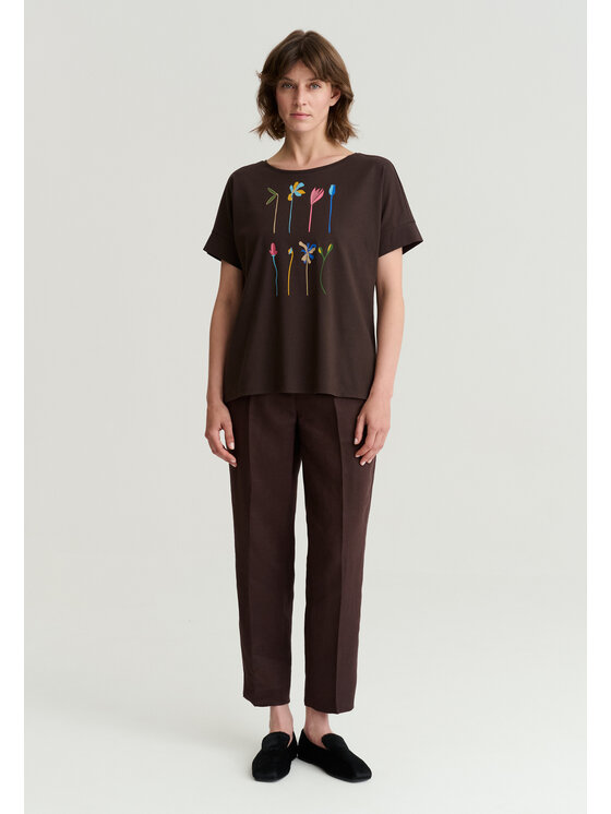 TATUUM TATUUM T-Shirt MONKI Brązowy Classic Fit