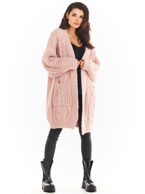 Awama Awama Maglione A393 Rosa Basic Fit