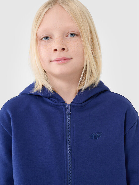 4F 4F Bluza BASIC+ Niebieski Oversize