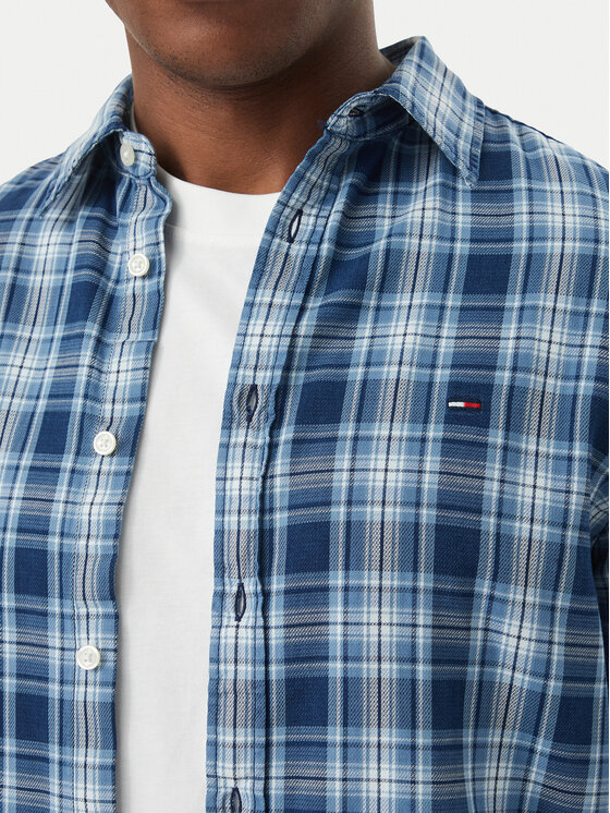 Tommy Jeans Tommy Jeans Koszula DM0DM23721 Niebieski Regular Fit