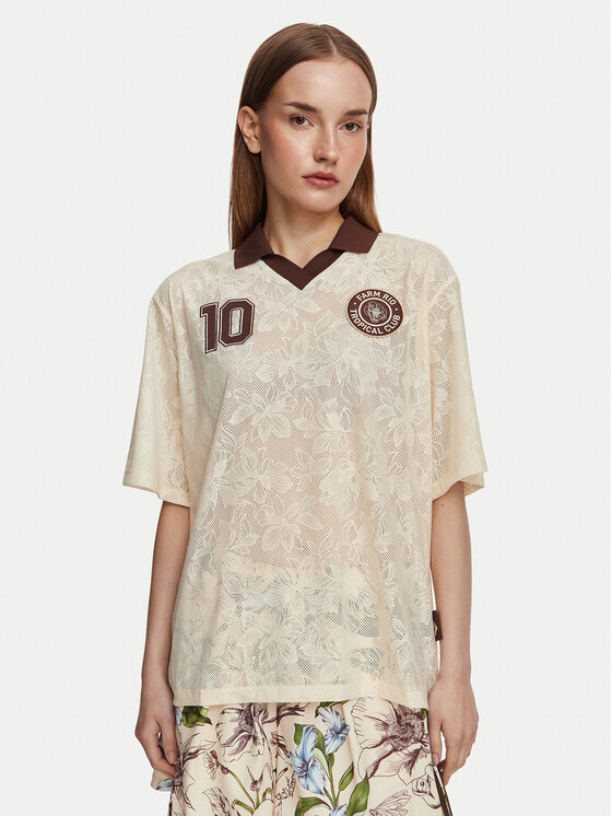adidas adidas T-Shirt Farm Rio KR0239 Ανοιχτό μπεζ Loose Fit