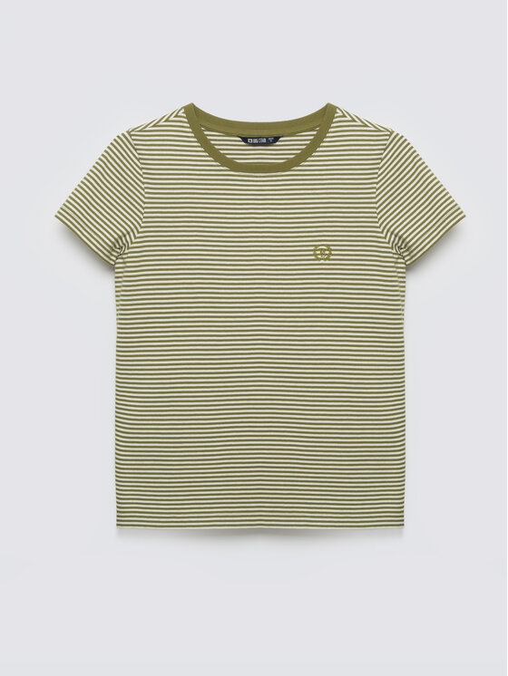 BIG STAR BIG STAR T-Shirt ZENAISA Zielony Basic Fit