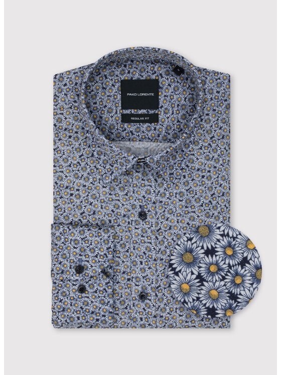 Pako Lorente Pako Lorente Koszula P25SF-1X-056 Granatowy Regular Fit