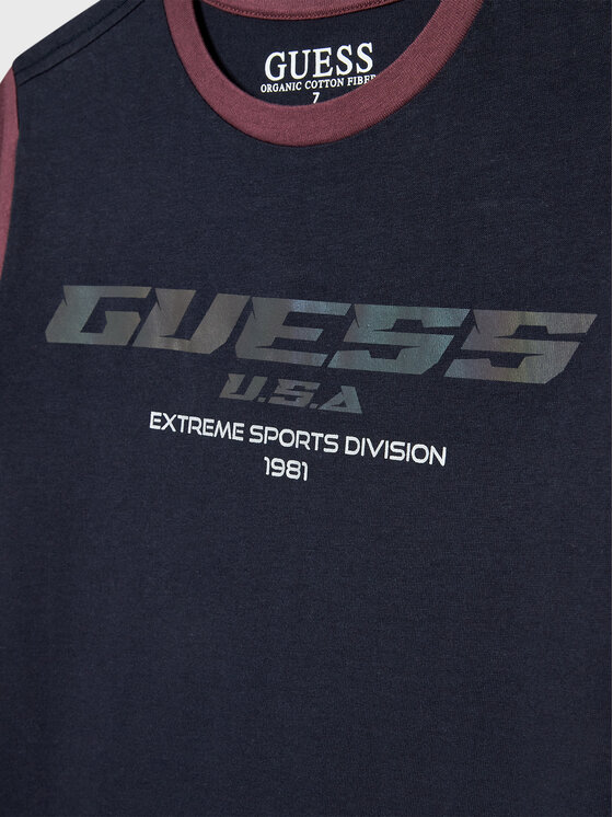 T-shirt L2BI22 I3Z11 Blu scuro Regular Fit