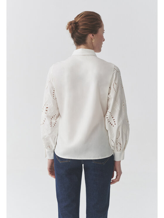 TATUUM TATUUM Koszula CLEMENTINE Kremowy Classic Fit