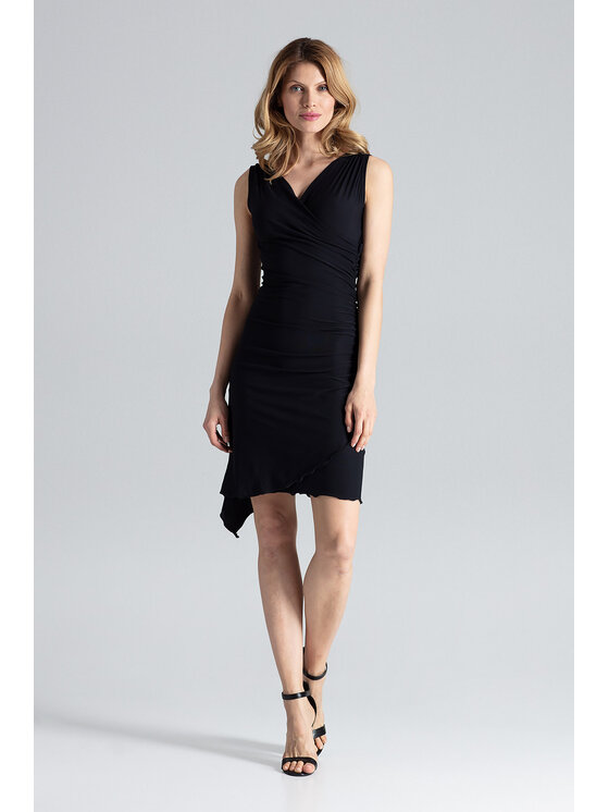 FIGL FIGL Šaty M053 Čierna Slim Fit