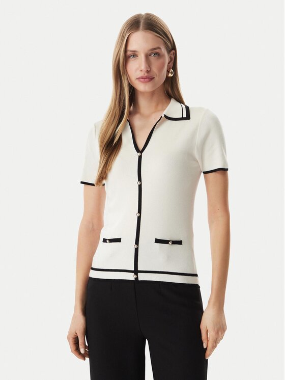 Morgan Sweter 261-MTOIRI Kremowy Regular Fit