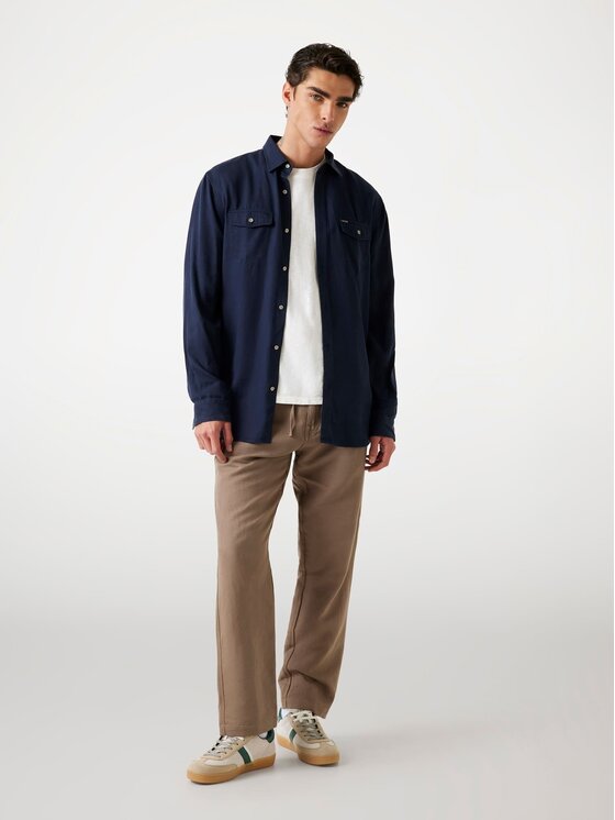 Guess Guess Košile 177075 Modrá Classic Fit