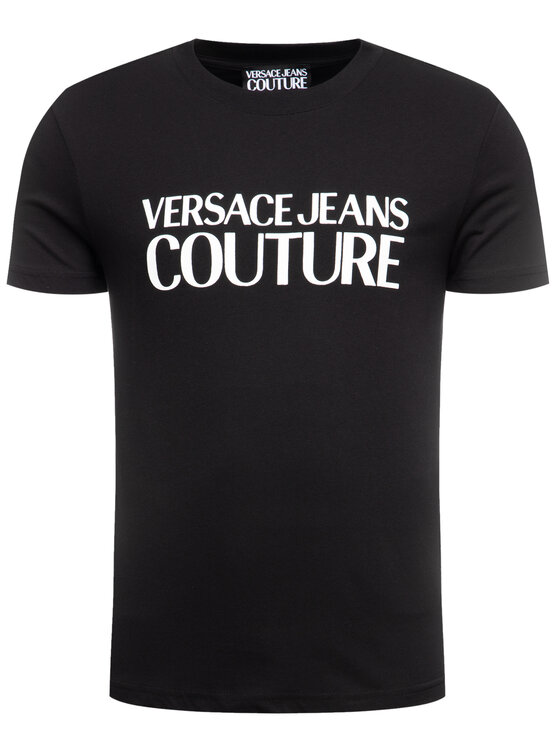 Versace Jeans Couture Versace Jeans Couture Tricou B3GVA7X1 Negru Regular Fit