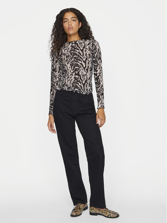 Vila Vila Bluse Larine 14099603 Schwarz Regular Fit