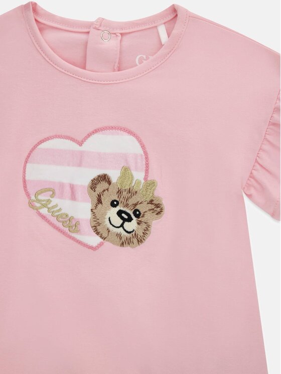 Guess Kids Guess Kids Vestito 181325 Rosa Classic Fit