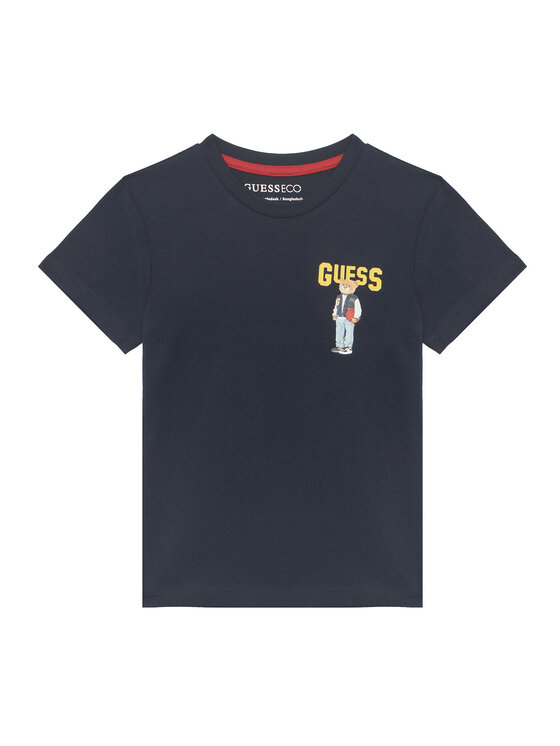 Guess Tricou N6YI23 3K3879 Bleumarin Regular Fit