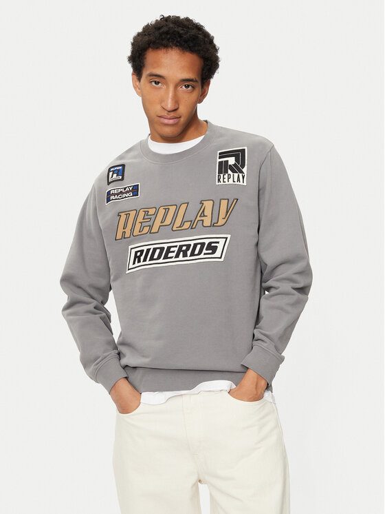 REPLAY REPLAY Суитшърт M6971 .000.22890CS Сив Regular Fit