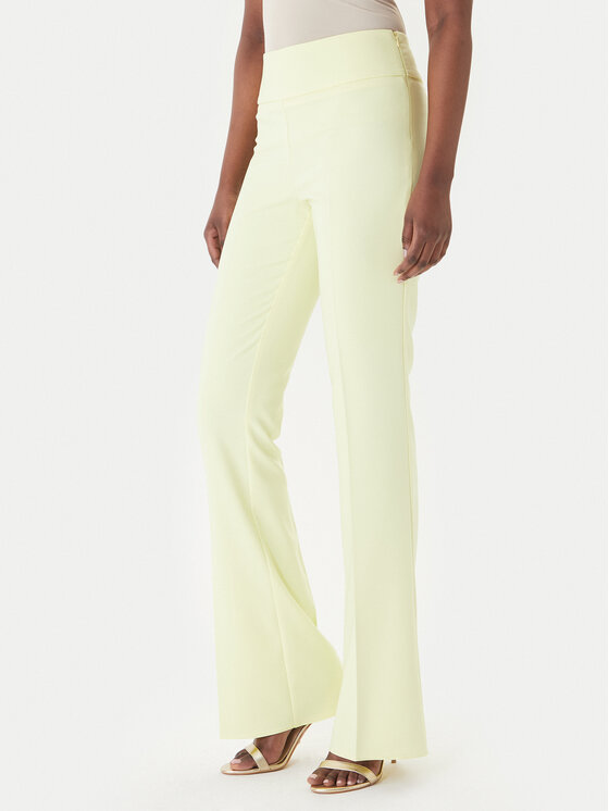 Rinascimento Rinascimento Pantaloni din material CFC0127876003 Galben Slim Fit