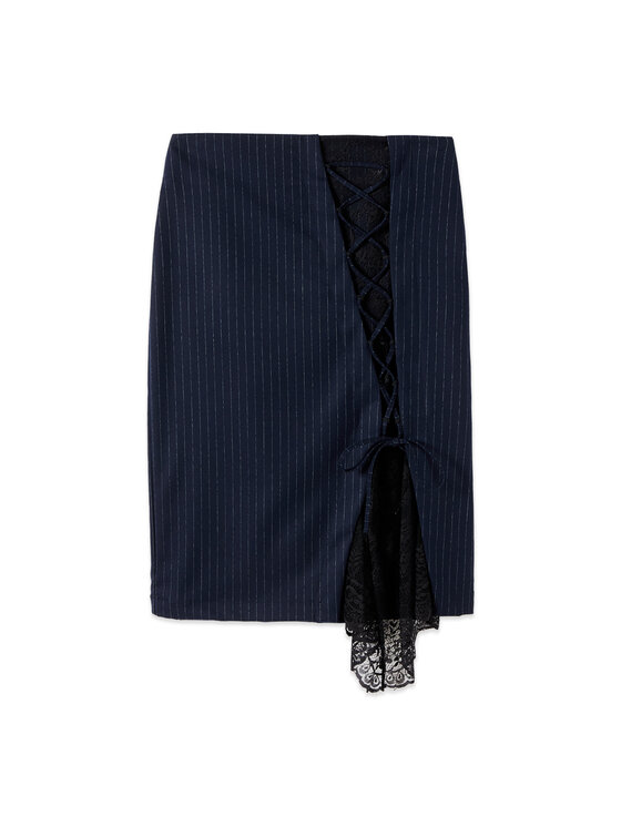 Oltre Oltre Gonna midi 1066R001631N0Z4 Blu Slim Fit