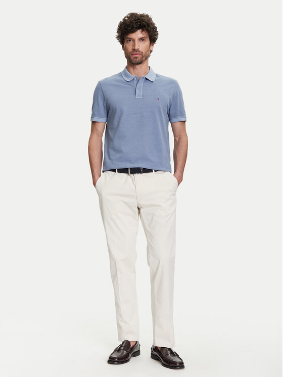 Tommy Hilfiger Tommy Hilfiger Polo MW0MW34757 Niebieski Regular Fit