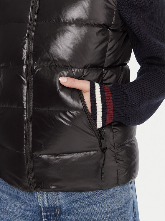 Tommy Jeans Tommy Jeans Αμάνικο Μπουφάν DW0DW21622 Μαύρο Slim Fit