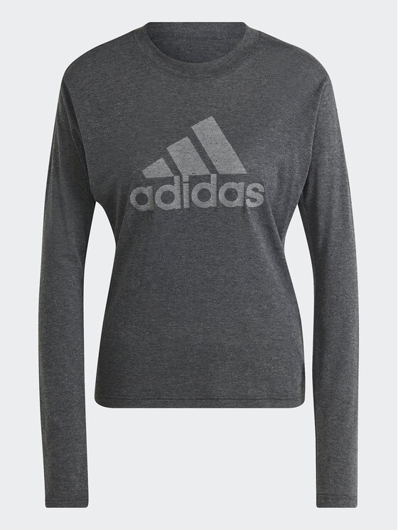 adidas adidas Bluse Future Icons Winners 3 IM2433 Grau Regular Fit