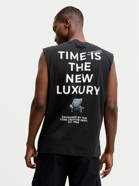 Jack & Jones Tank top Eterna 12295670 Negru Loose Fit