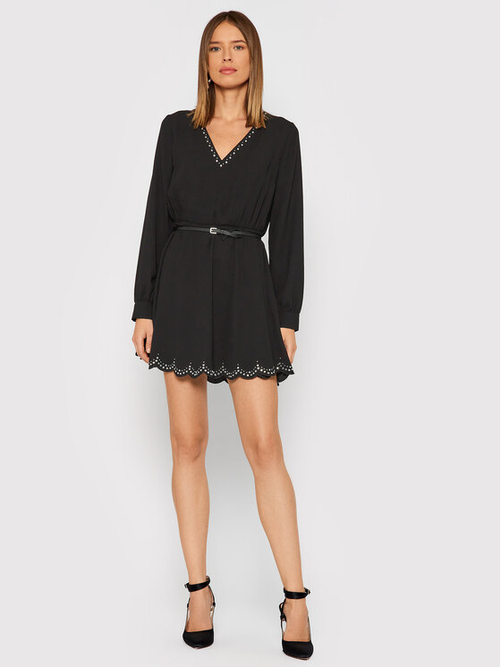 Abito da cocktail WF1209 T5708 Nero Regular Fit