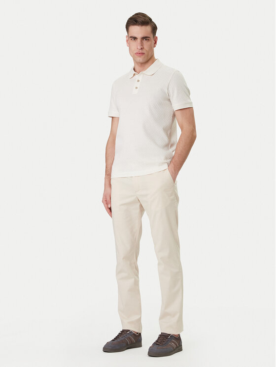 JOOP! JOOP! Tricou polo Roni 10100056 30100501 Écru Regular Fit