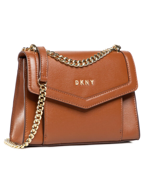 DKNY Torebka Polly Flap Crossbody R03E3K18 Brązowy Modivo.pl