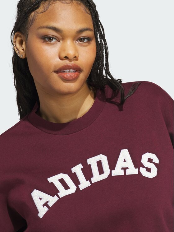 adidas adidas Bluza 170990 Bordowy Loose Fit