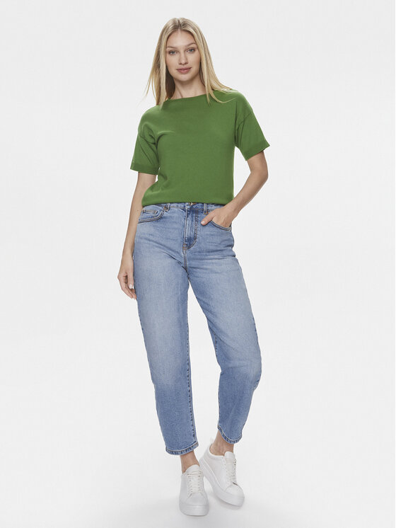 United Colors Of Benetton United Colors Of Benetton Majica 103CD102M Zelena Regular Fit