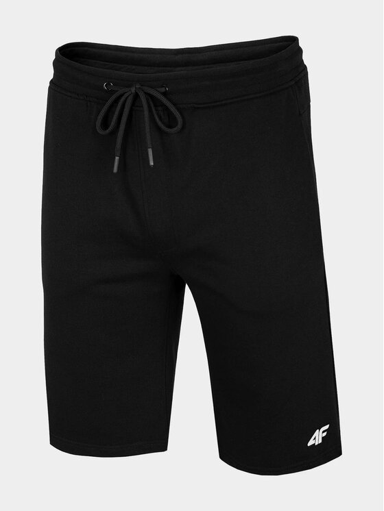 4F 4F Šortky 4FWSS25TSHOM0816-20S Černá Regular Fit