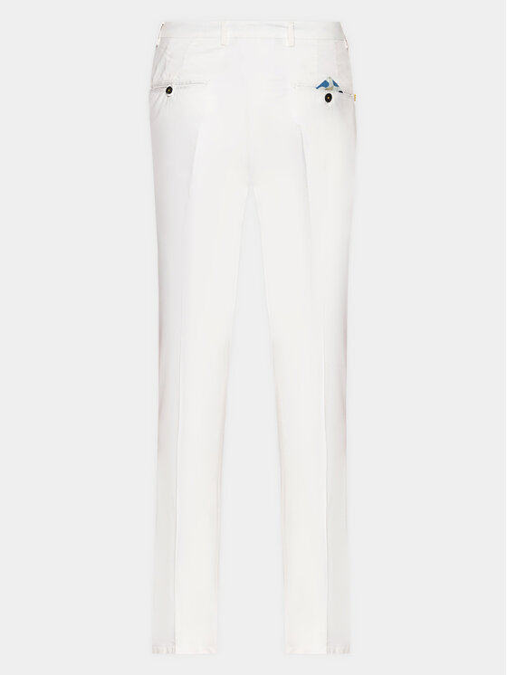 Manuel Ritz Manuel Ritz Штани з тканини 3432P1418T 233420 Білий Regular Fit