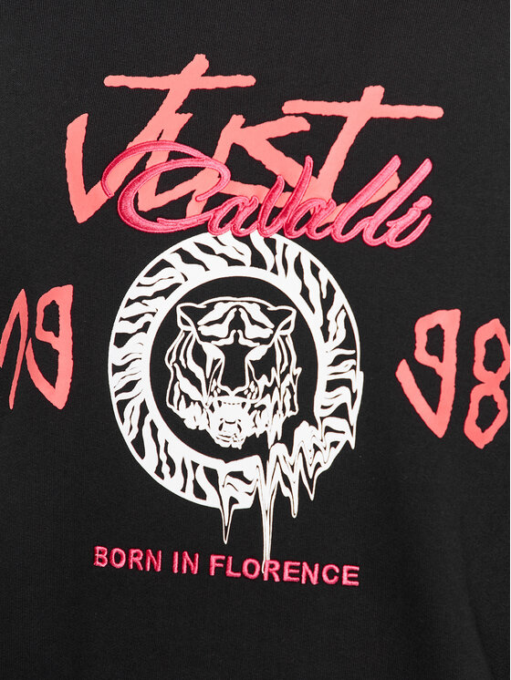 Just Cavalli Just Cavalli Majica dugih rukava 75OAII01 Crna Regular Fit