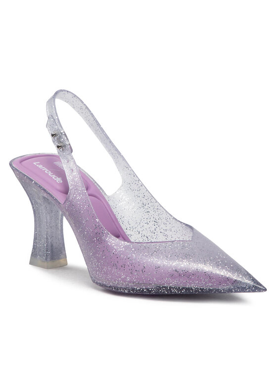 Sandały Melissa, Rozmiar 37, Fioletowe, Slingback Heel + Larroude 33606
