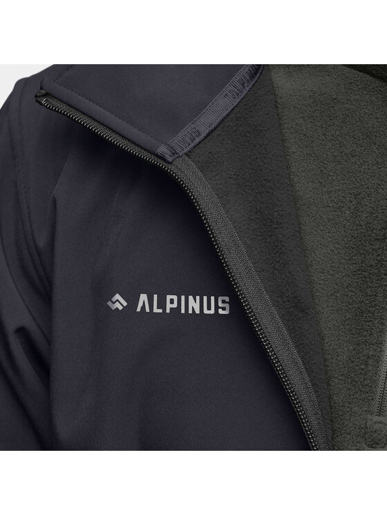 Alpinus Alpinus Kurtka softshell Stenshuvud Szary Standard Fit