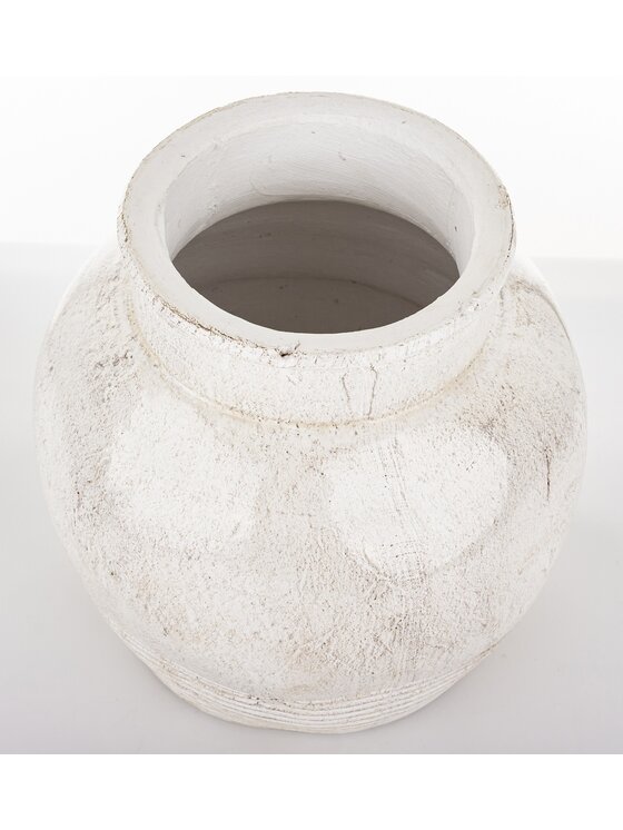 MIAhome MIAhome Wazon ceramiczny, postarzany JULIANO-3 small Biały