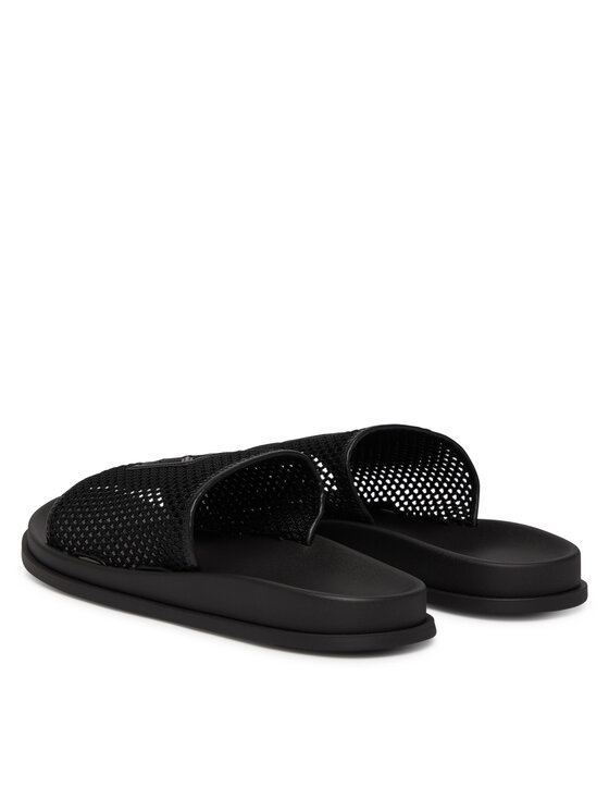Calvin Klein Calvin Klein Чехли Mesh Mule Slides HW0HW02889 Черен