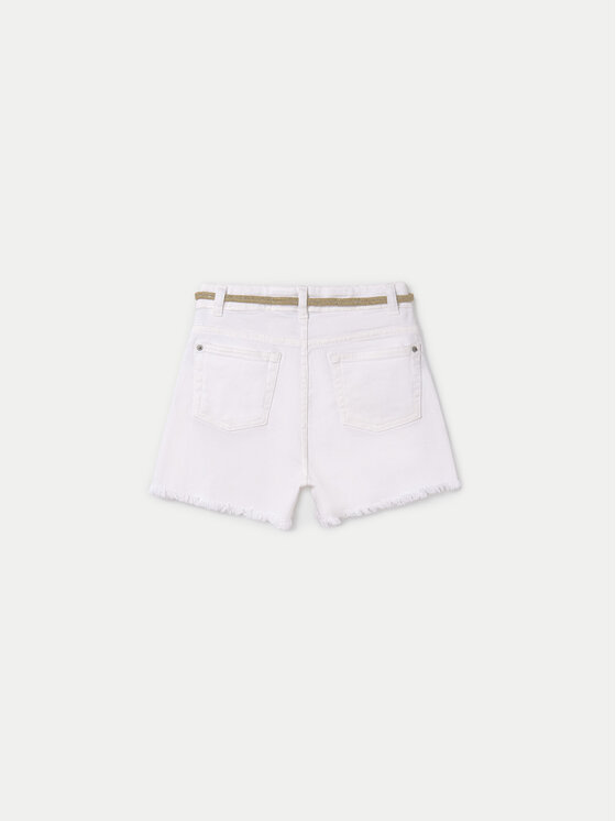 Mayoral Mayoral Шорти от плат 275 Бял Regular Fit