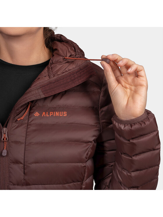Alpinus Alpinus Kurtka puchowa Kiruna Brązowy Regular Fit
