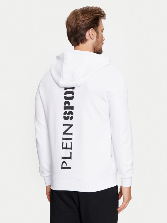 Plein Sport Plein Sport Džemperis FADC MJB3407 STE003N Balta Regular Fit