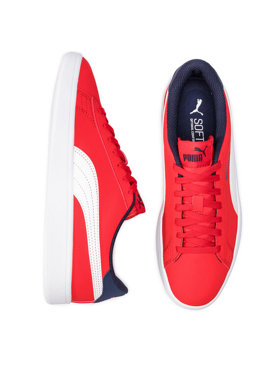 Puma Puma Sneakersy Smash V2 Buck Jr 365182 07 Czerwony