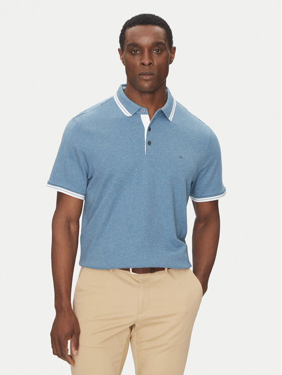 Męskie Polo Michael Kors, Rozmiar M, Niebieskie, CS2512720B