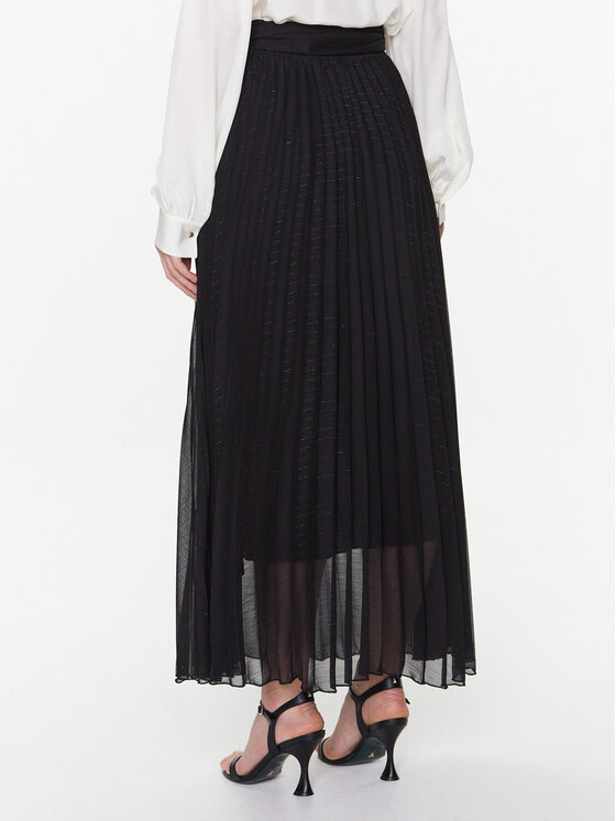 Dixie Dixie Plisovaná sukňa G319V007A Čierna Regular Fit