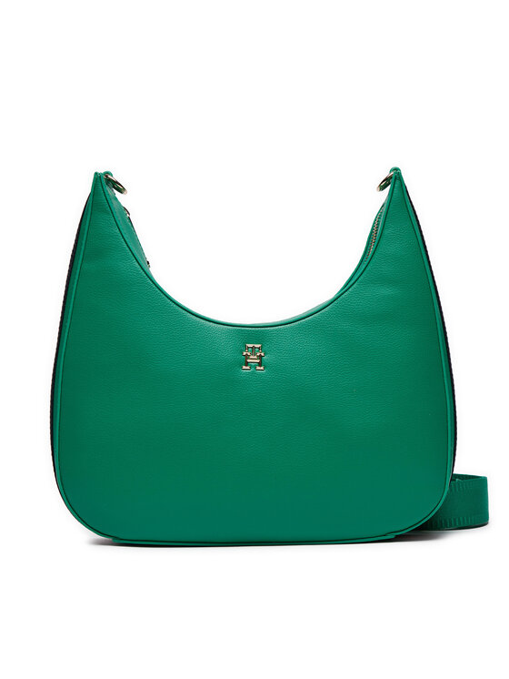 Geantă Tommy Hilfiger Th Essential Sc Crossover Corp AW0AW16088 Verde