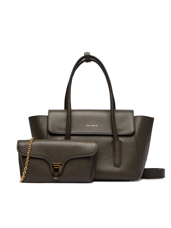 Coccinelle Coccinelle Torebka T8A Coccinelledouble Beat E1 T8A 18 02 01 Khaki