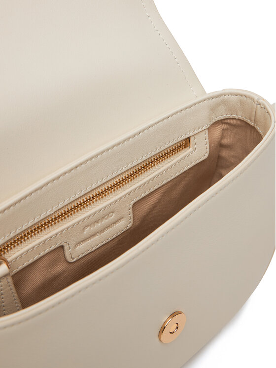 PINKO PINKO Handtasche Saddle Mini PE PLTT 103831 A270 Weiß