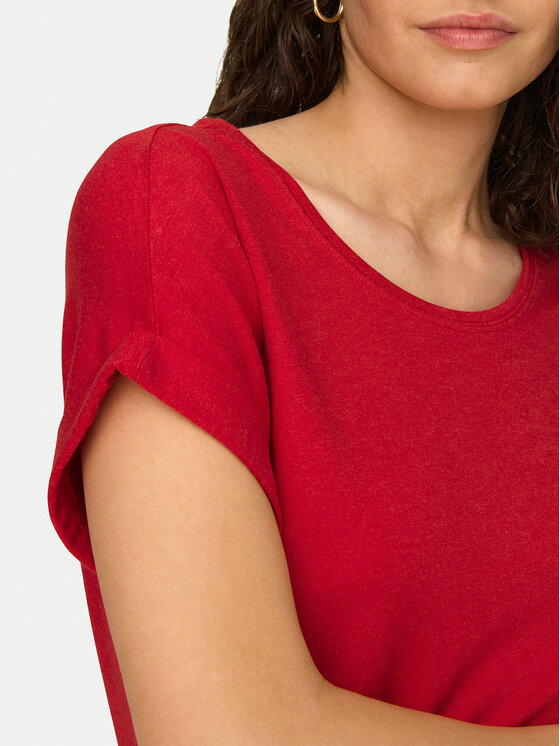 ONLY ONLY T-särk Moster 15106662 Punane Regular Fit